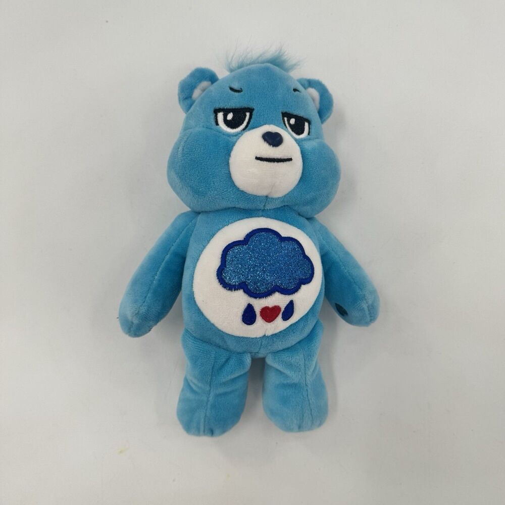 Care Bears Grumpy Bear 14" Stuffed Plush Blue Rain Cloud Belly 2020